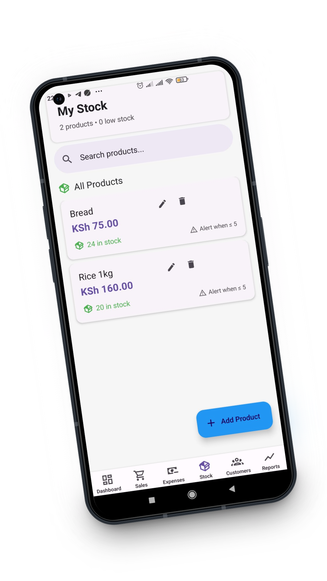 App's offline indicator